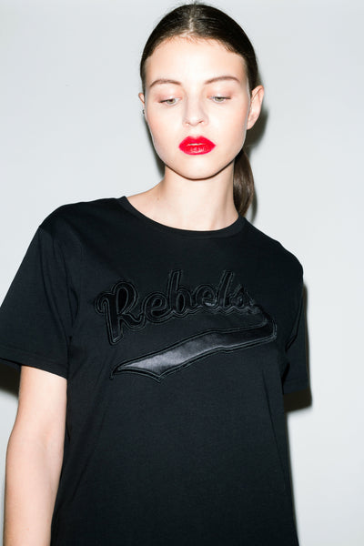 TEE-SHIRT UNISEX WITH REBELS EMBROIDERY