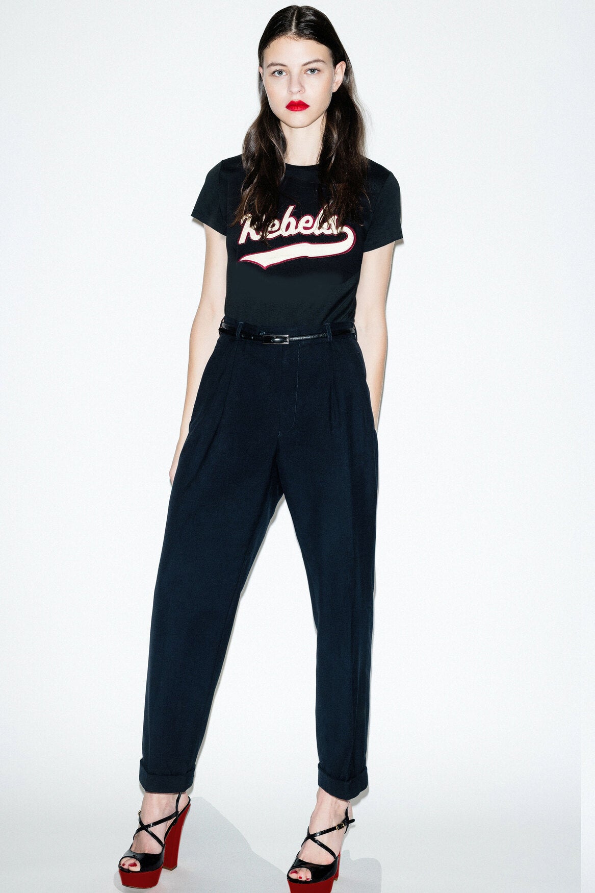 SHORT TEE-SHIRT WITH REBELS EMBROIDERY