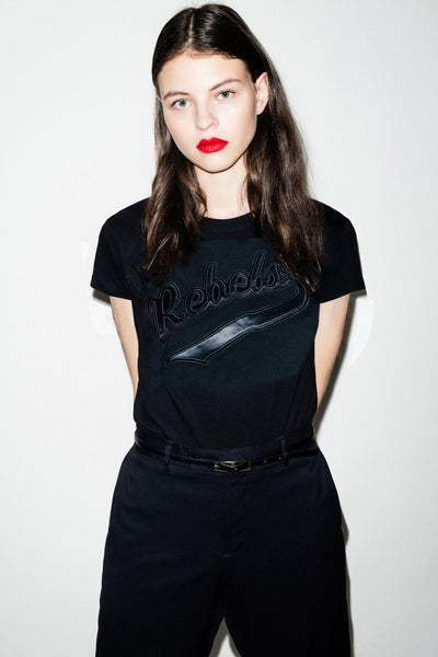 SHORT TEE-SHIRT WITH REBELS EMBROIDERY